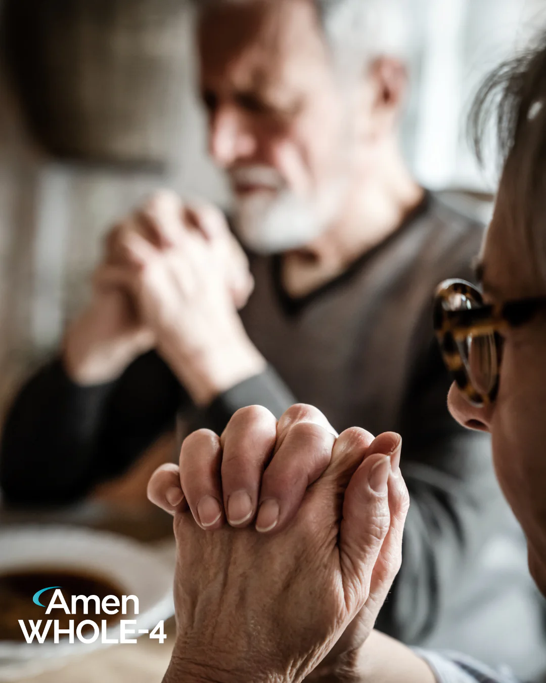A couple praying together